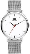 Danish Design Herreur IQ62Q1190 Dress Hvid/Stål Ø40 mm