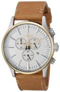 Nixon Herreur A4052548-00 The Sentry Hvid/Læder Ø42 mm