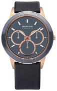 Bering 33840-467 Ceramic Grå/Læder Ø40 mm