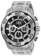 Invicta Herreur 22318 Pro Diver Sort/Stål Ø50 mm