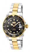 Invicta Herreur 17043 Pro Diver Sort/Gul guldtonet stål Ø40 mm