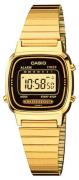 Casio Dameur LA670WGA-1DF Collection LCD/Gul guldtonet stål
