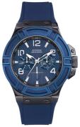 Guess Herreur W0248G5 Rigor Blå/Gummi Ø45 mm