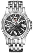 Bulova Herreur 63A126 Sort/Stål Ø40 mm