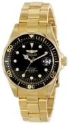 Invicta Herreur 17051 Sort/Gul guldtonet stål Ø38 mm