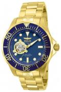 Invicta Herreur 13711 Pro Diver Blå/Gul guldtonet stål Ø47 mm