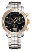 Bulova Herreur 65C110 Accutron Sort/Rosaguldtonet stål Ø44 mm
