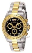 Invicta Herreur 7028 Speedway Sort/Stål Ø40 mm
