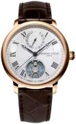 Frederique Constant Herreur FC-810MC3S9 Slimline Sølvfarvet/Læder