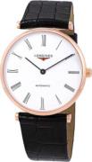 Longines Herreur L4.908.1.91.2 Grande Classique Hvid/Læder Ø36 mm