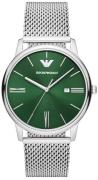 Emporio Armani Herreur AR11578 Minimalist Grøn/Stål Ø42 mm