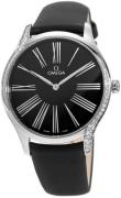 Omega Dameur 428.17.39.60.01.001 De Ville Tresor Sort/Satin Ø39 mm