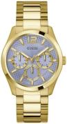 Guess Herreur GW0707G2 Multifunction Blå/Gul guldtonet stål Ø42 mm