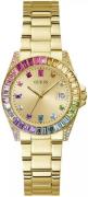 Guess Dameur GW0475L3 Opaline Guld/Gul guldtonet stål Ø34 mm