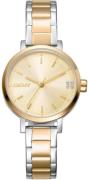 DKNY Dameur DK1L038M0075 Soho Glitz Guldfarvet/Guldtonet stål Ø30 mm