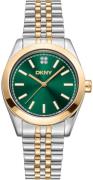 DKNY Dameur DK1L029M0085 Nolita Midi Grøn/Guldtonet stål Ø32 mm