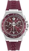 Versace Herreur VE7H00223 Greca Rød/Gummi Ø45 mm