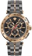 Versace Herreur VE6CA0723 Aion Grå/Rosaguldtonet stål Ø45 mm