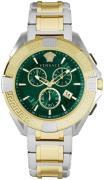 Versace Herreur VE5CA0423 Chrono Grøn/Gul guldtonet stål Ø46 mm