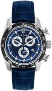 Versace Herreur VE2I00721 V Ray Blå/Læder Ø44 mm