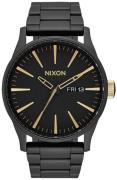 Nixon Herreur A3561041-00 The Sentry Sort/Stål Ø42 mm