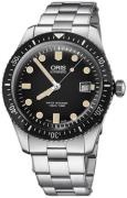 Oris Herreur 01 733 7720 4054-07 8 21 18 Diving Sort/Stål Ø42 mm
