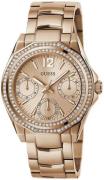 Guess Dameur GW0685L3 Ritzy Rosa guldfarvet/Rosaguldtonet stål Ø36