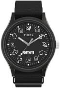 Timex Herreur TW2W97000 Fortnite Sort/Tekstil Ø40 mm