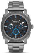 Fossil Herreur FS4931 Machine Sort/Stål Ø45 mm