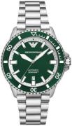 Emporio Armani Herreur AR60080 Diver Grøn/Stål Ø42 mm