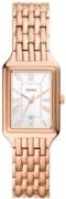 Fossil Dameur ES5271 Raquel Hvid/Rosaguldtonet stål Ø23 mm