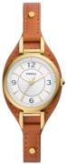Fossil Dameur ES5215 Carlie Mini Hvid/Læder Ø28 mm