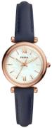 Fossil Dameur ES4502 Carlie Mini Hvid/Læder Ø28 mm