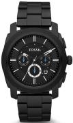 Fossil Herreur FS4552 Machine Sort/Stål Ø45 mm