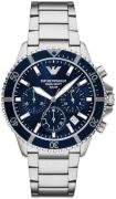 Emporio Armani Herreur AR11681 Explorer Blå/Stål Ø43.5 mm