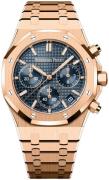 Audemars Piguet Herreur 26240OR.OO.1320OR.01 Royal Oak Blå/18 karat