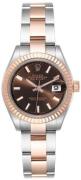 Rolex Dameur 279171-0018 Lady-Datejust 28 Brun/18 karat rosa guld