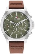 Tommy Hilfiger Herreur 1710522 Lance Grøn/Læder Ø46 mm