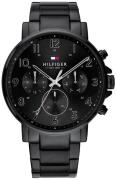 Tommy Hilfiger Herreur 1710383 Sort/Stål Ø46 mm