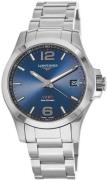 Longines Herreur L3.726.4.96.6 Conquest Blå/Stål Ø43 mm