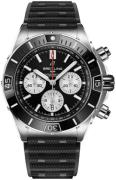 Breitling Herreur AB0136251B1S1 Super Chronomat B01 44 Sort/Gummi