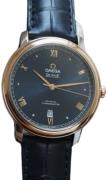 Omega Herreur 424.23.40.20.03.001 De Ville Prestige Blå/Læder