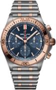 Breitling Herreur UB0134101C1U1 Chronomat B01 42 Blå/18 karat rosa