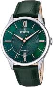 Festina Herreur F20426-7 Classic Grøn/Læder Ø43 mm