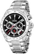 Festina Herreur F20668-4 Timeless Sort/Stål Ø44.5 mm