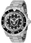 Invicta Herreur 42117 Nfl Sort/Stål Ø47 mm