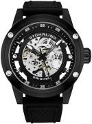 Stührling Original Herreur 4034.1 Grandiose Skeletskåret/Gummi Ø50