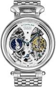 Stührling Original Herreur 4003.1 Legacy Skeletskåret/Stål Ø46 mm