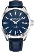 Stührling Original Herreur 3953L.2 Symphony Blå/Læder Ø42 mm