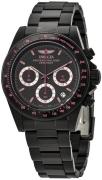 Invicta Herreur 27773 Speedway Sort/Stål Ø39.5 mm